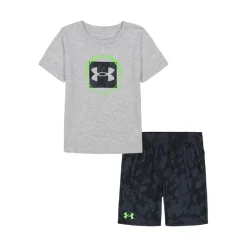 Under Armour 2 Piece T-Shirt And Shorts Set Infants in Grey