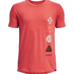 Under Armour Armour Pjt Rck Show Your Fam Ss Gym Top Boys in Orange