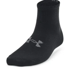 Under Armour Armour Ua Essential 3pk Qtr Yth Trainer Sock Unisex Kids in Black