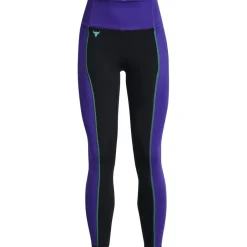 Under Armour Colourblock Compression Fit Running Pants in Black