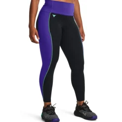 Under Armour Colourblock Compression Fit Running Pants in Black