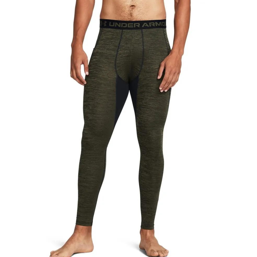 Under Armour Compression Fit Running Athletic Pants in Green