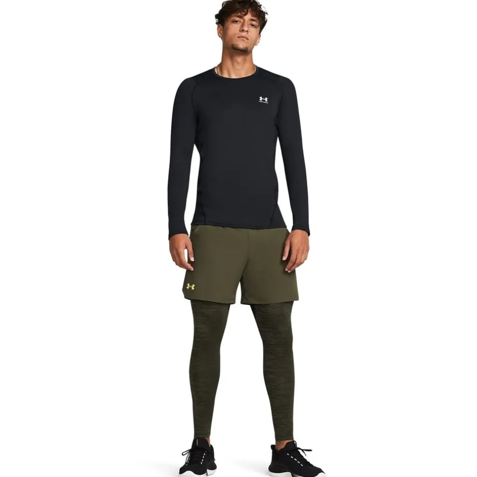 Under Armour Compression Fit Running Athletic Pants in Green