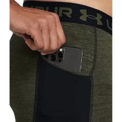 Under Armour Compression Fit Running Athletic Pants in Green