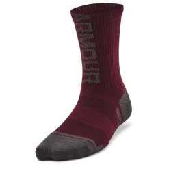 Under Armour Crew 3 Pack Socks in Red