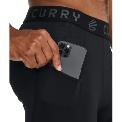 Under Armour Curry Three Quartertight in Black