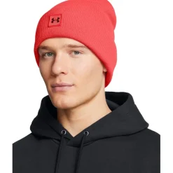 Under Armour Halftime Cuff Beanie in Red