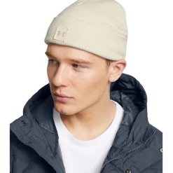 Under Armour Halftime Shallow Cuff Beanie in White