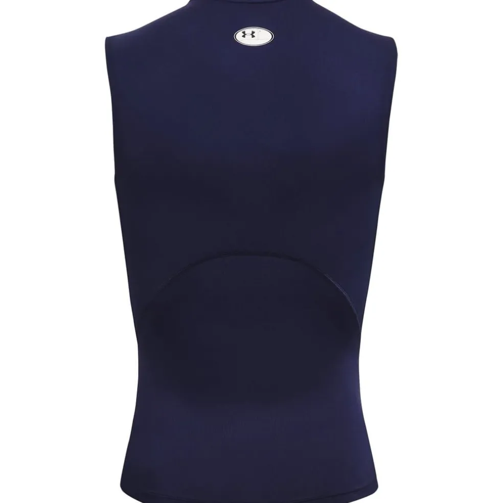 Under Armour Heat Gear Compression Sleeveless T-Shirt in Blue