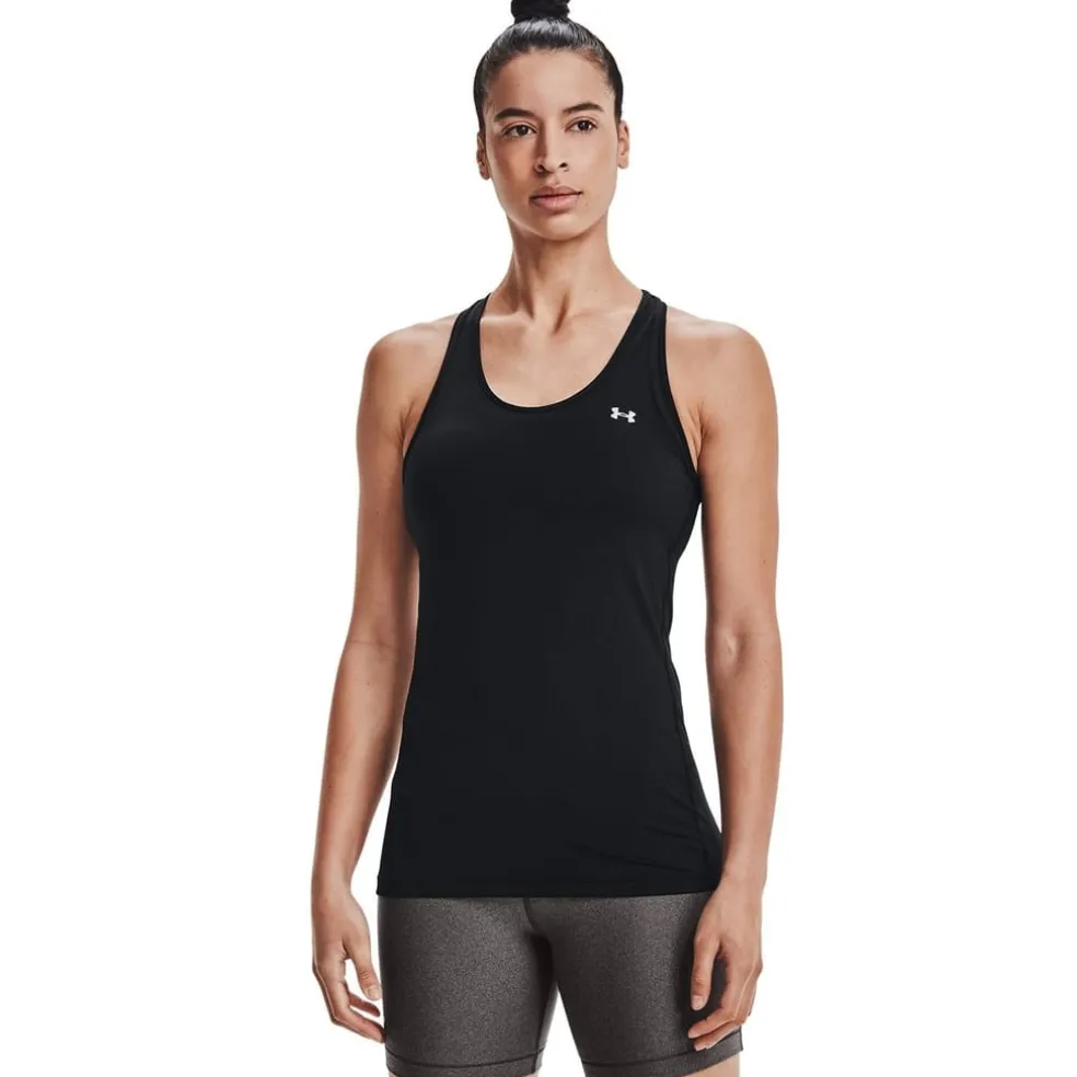 Under Armour HeatGear Racer Tank Top Ladies in Black