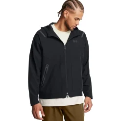 Under Armour Hooded Athletic Regular Fit Sweatshirt in Black