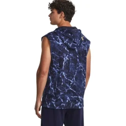 Under Armour Hooded Ruched Relaxed Fit Sweater in Blue