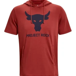 Under Armour Hooded Sleeveless Relaxed Fit Sweatshirt in Red