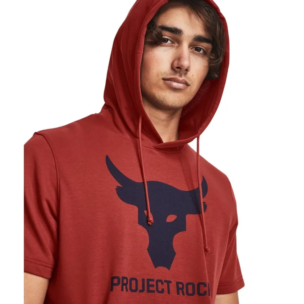 Under Armour Hooded Sleeveless Relaxed Fit Sweatshirt in Red