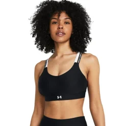 Under Armour Inf Mid 2 Rib Bra in Black