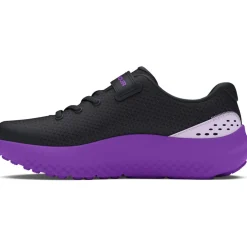 Under Armour Juniors Pre-School Surge 4 AC Running Shoes in Black