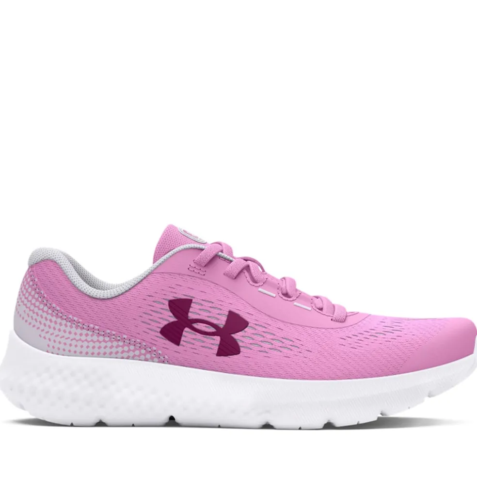 Under Armour Juniors Pre-School Rogue 4 Running Shoes in Pink