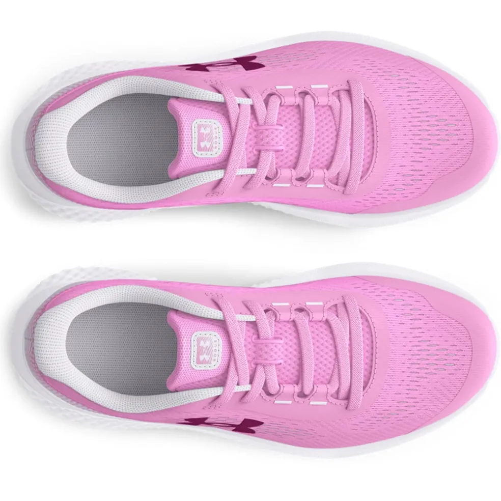 Under Armour Juniors Pre-School Rogue 4 Running Shoes in Pink