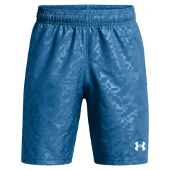 Under Armour Juniors Woven Camo Shorts in Blue