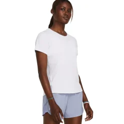 Under Armour Launch Elite Crew Neck Relaxed Fit T-Shirt in White