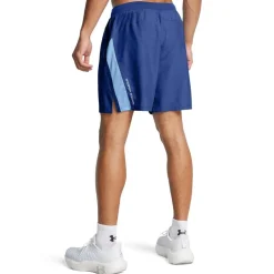 Under Armour Launch Heather Running Shorts in Blue