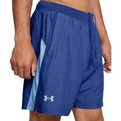 Under Armour Launch Heather Running Shorts in Blue