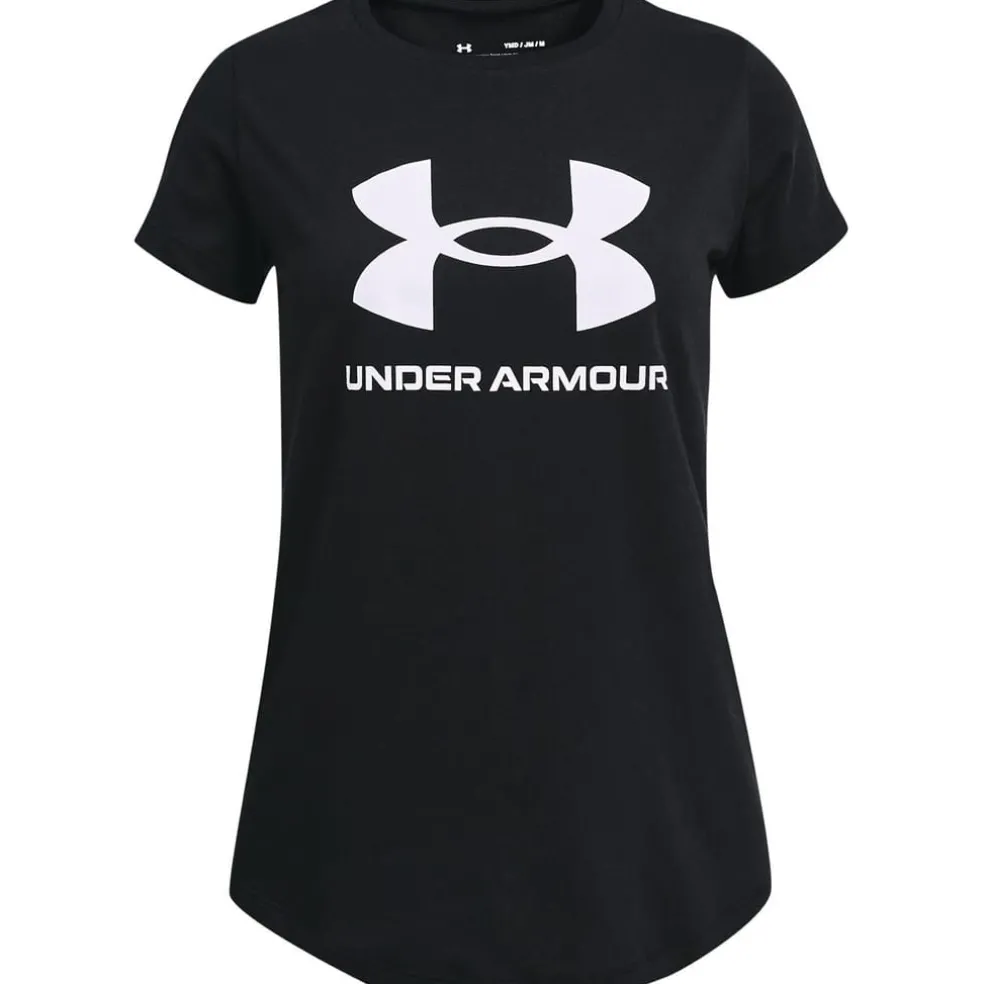 Under Armour Live Sportstyle Graphic Short Sleeve T-Shirt Girls in Black