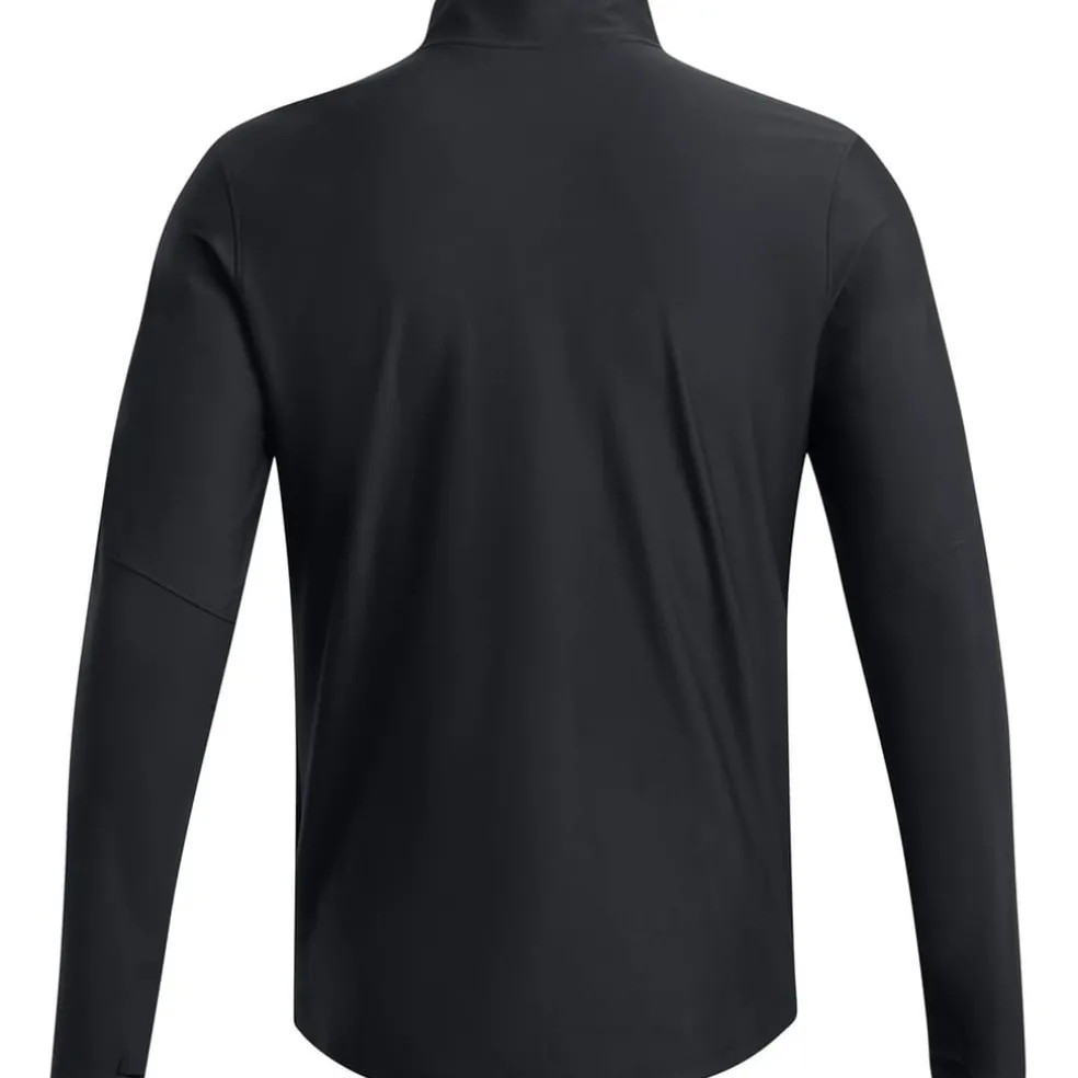 Under Armour Logo Print Mock Neck Sweatshirt in Black