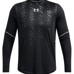 Under Armour Long Sleeve Crew Neck Regular Fit T-Shirt in Black