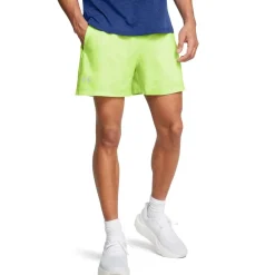 Under Armour Mens Armour Ua Launch Unlined 5 Shorts in Green