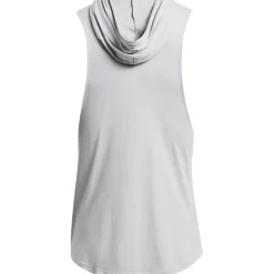 Under Armour Mens Armour Ua Pjt Rck Rents Due Sl Hoody Gym Vest in Grey