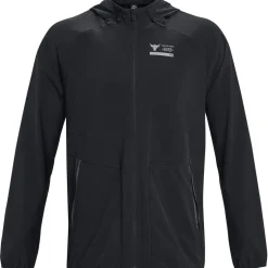 Under Armour Mens Armour Pjt Rock Unstoppable Jacket Hoody in Black