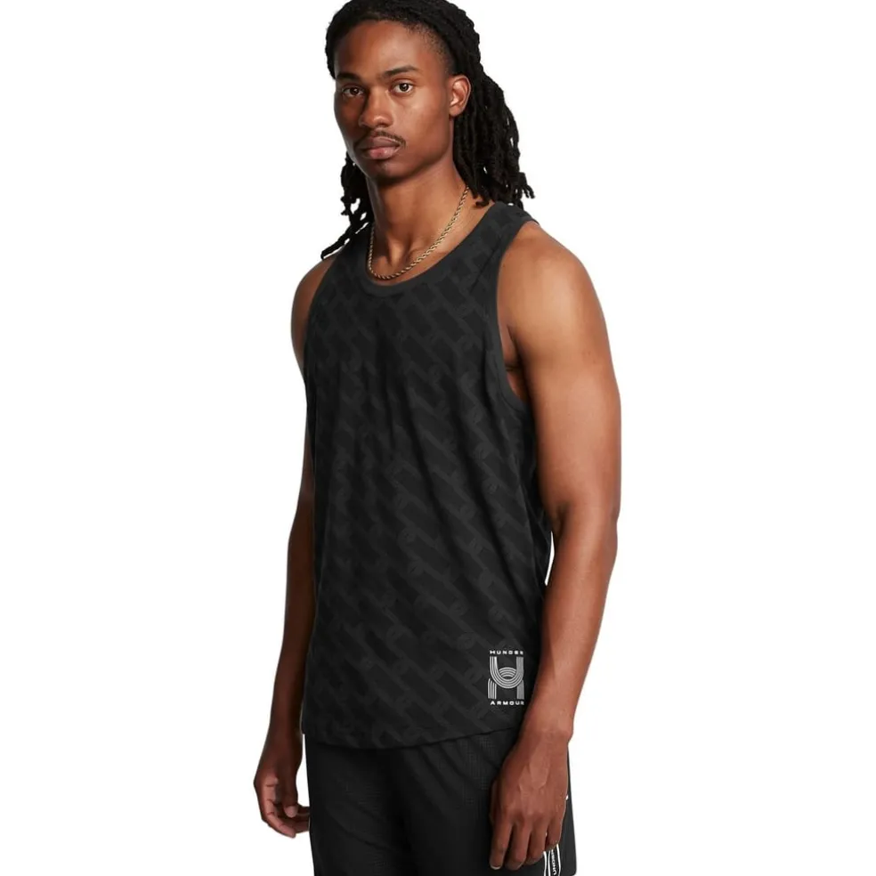 Under Armour Mens Armour Ua Run Anywhere Singlet Running Vest in Black