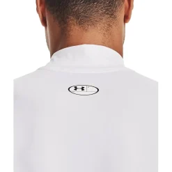 Under Armour Mens Armour Ua Hg Comp Mock Sl Gym Vest in White