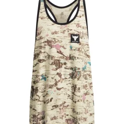 Under Armour Mens Armour Ua Pjt Rck Camo Grphc Tk Gym Vest in Brown