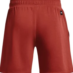 Under Armour Mens Armour Pjt Rock Terry Gym Shorts in Red