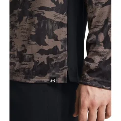 Under Armour Mens Armour Pjt Rck Isochill Ls Gym Top in Brown