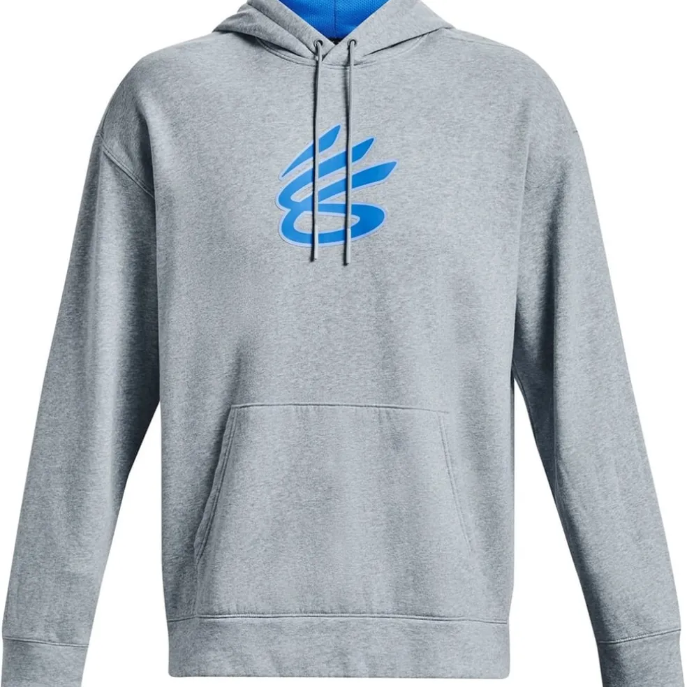 Under Armour Mens Armour Curry Splash Hoodie in Grey