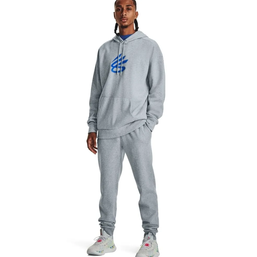 Under Armour Mens Armour Curry Splash Hoodie in Grey