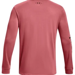 Under Armour Mens Armour Ua Pjt Rock Respect Ls Gym Top in Pink