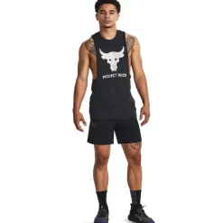 Under Armour Mens Armour Pr Bull Tank Top in Black