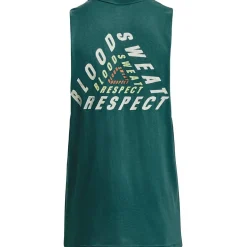 Under Armour Mens Armour Ua Pjt Rock Dmnd Muscle Tank Gym Vest in Green
