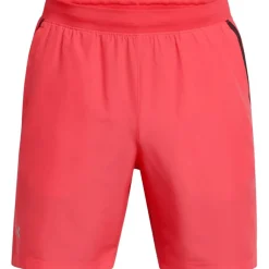 Under Armour Mens Armour Ua Launch 7 Shorts Running Shorts in Red