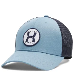 Under Armour Mens Blitzing Trucker Hat in Blue