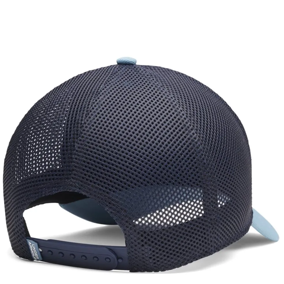 Under Armour Mens Blitzing Trucker Hat in Blue