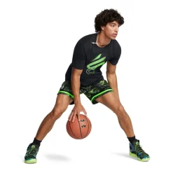 Under Armour Mens Curry Statement Shorts in Black