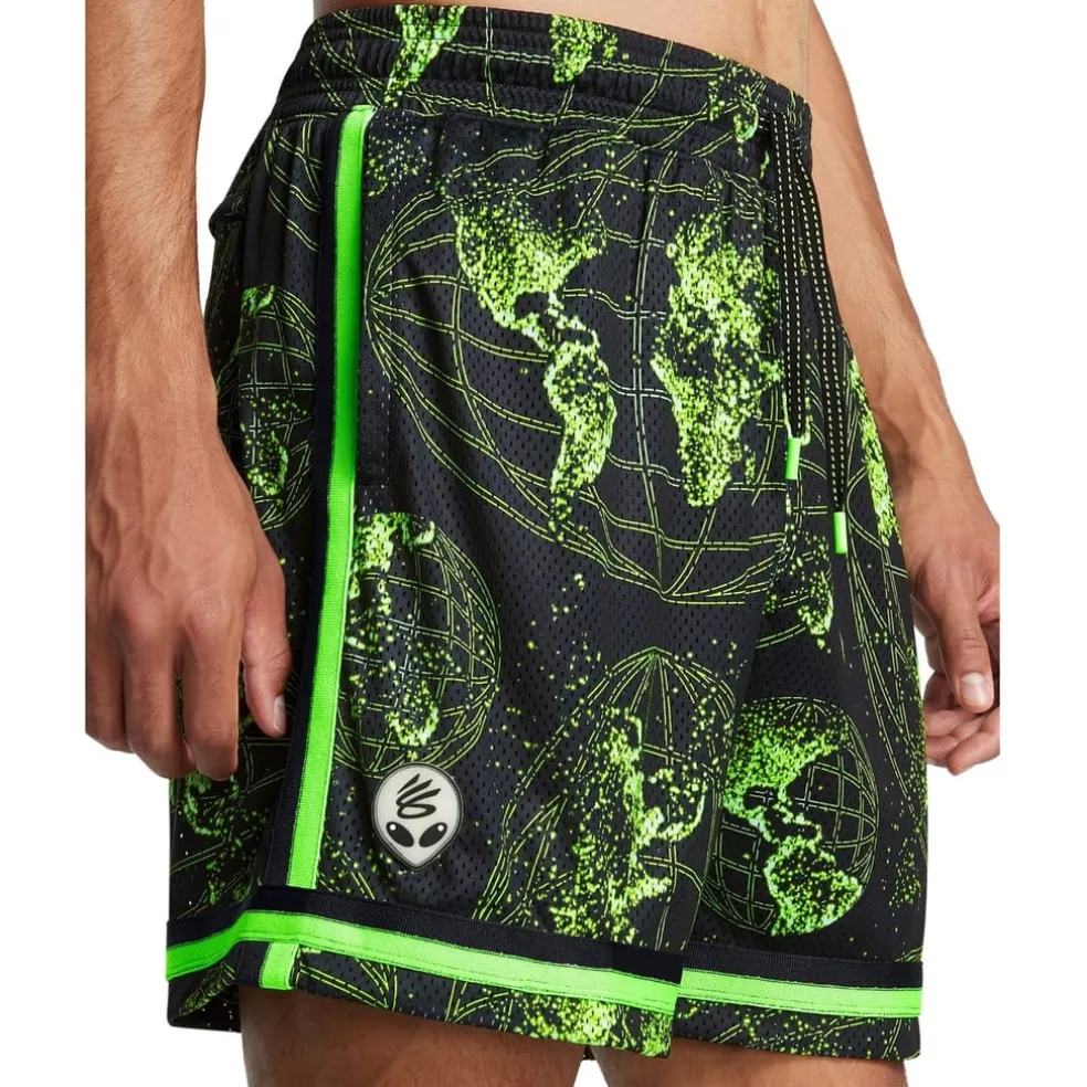 Under Armour Mens Curry Statement Shorts in Black