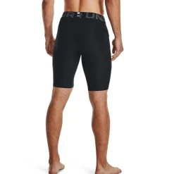 Under Armour Mens Heatgear® Pocket Long Shorts in Black