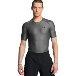 Under Armour Mens Iso Chill Compression Short Sleeve in Grey