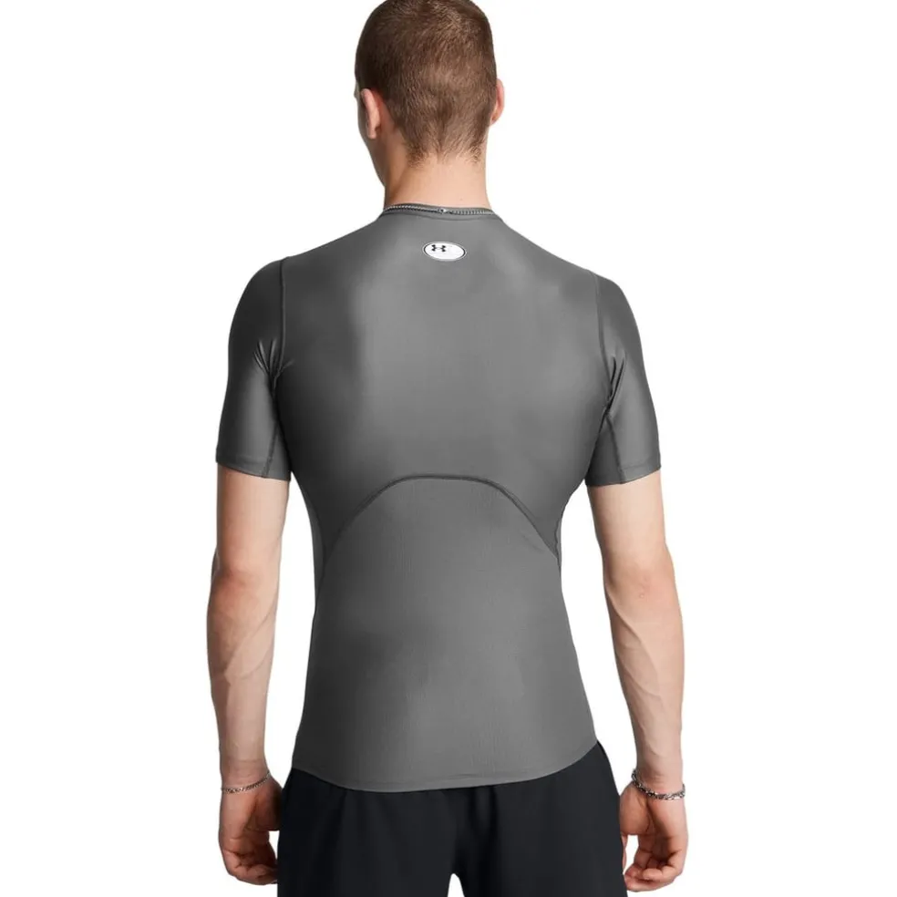 Under Armour Mens Iso Chill Compression Short Sleeve in Grey